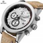 Black_Original Leather Watches for Men Quartz Wristwatch Waterproof Business Casual Male Wrist Watch
