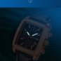 Black Silver_Luxury Casual Watches Men Quartz Wristwatches Leather Strap Waterproof Luminous Men's W