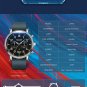 Black Brown_Mens Watches Leather Military Sport Watch Chronograph Luminous Waterproof Quartz Wristwa