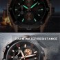 Rose black_Black Mens Watches Luxury Chronograph Sports Quartz Wrist Watch Man Clock Waterproof Arm
