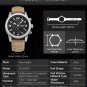 Brown Black_Original Brand Luxury Watch Men's Sport Watches Leather Strap Watch Quartz Wristwatches 