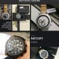 Brown Silver_Original Brand Luxury Watch Men's Sport Watches Leather Strap Watch Quartz Wristwatches