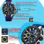 Black Silver_Men's Sport Watches Waterproof Wristwatch Quartz Clock Male Casual Chronograph Silicone