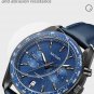 Rose Brown_Quartz Watch for Men  Luxury Sport Military Wristwatch Leather Strap Date Casual Clock   
