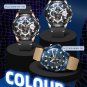 Silver Black_Men Watches Luxury Big Dial Sports Watches Waterproof Quartz Wristwatch Chronograph Man