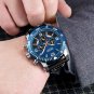 Brown Black_Men's Casual Watch Luxury Business Wrist Watch Leather Luminous Sports Military Watches