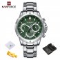 SGN-BOX_Male   Wrist Watches Men Stainless Steel Sports Waterproof Watch Multi-function Clock