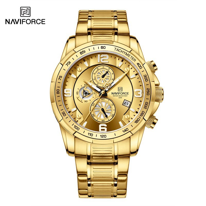GG_Gold Men Watches Multifunction Luminou Quartz Male Watch Temperament Men Luxury    Pilot Watch