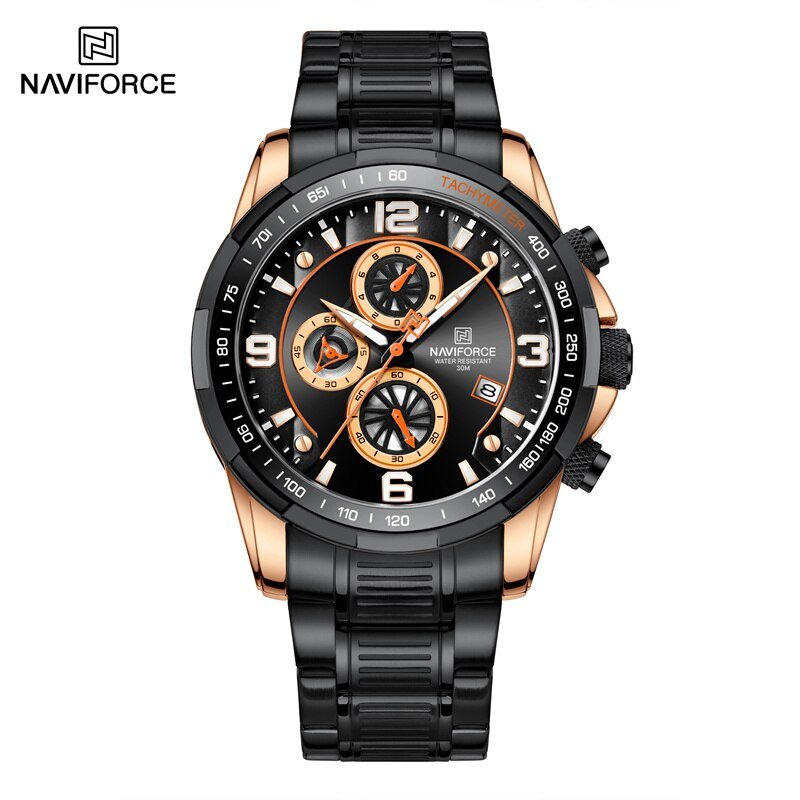 RGB_Gold Men Watches Multifunction Luminou Quartz Male Watch Temperament Men Luxury    Pilot Watch