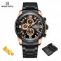 RGB-BOX_Gold Men Watches Multifunction Luminou Quartz Male Watch Temperament Men Luxury    Pilot Wat