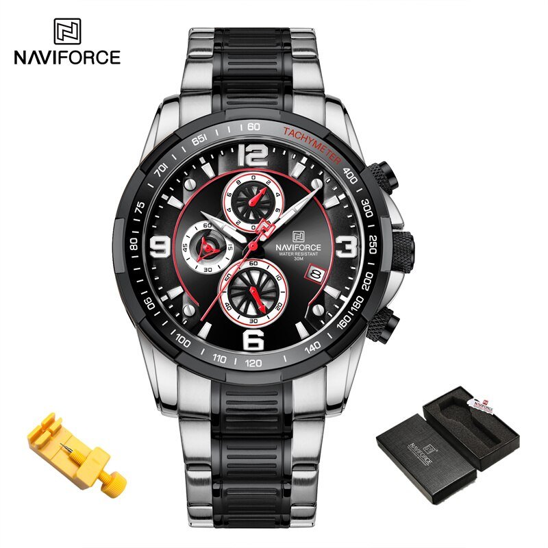 SB-BOX_Gold Men Watches Multifunction Luminou Quartz Male Watch Temperament Men Luxury    Pilot Watc
