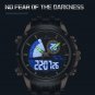 SGN-BOX_Men Quartz Digital Watch Stainless Steel Strap Waterproof Wristwatches Alarm Dual Display Cl