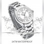GG-BOX_Women Watch Stainless Steel Bracelet Clock Luxury Elegant Quartz Ladies Waterproof Wristwatc