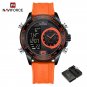 BOO-BOX_2023 Unique Men's LCD Display Watch Luxury Luminous Silicone Strap Waterproof Wristwatches