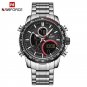 SB_NAVIFROCE Stainless Steel Men Wristwatches Luminous Dial Sport Man Watch Automatic Date Waterproo