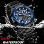 SBEBE_Luxury Watch For Men Dual Display Digital Casual Sport Chronograph Clock Quartz Wristwatch Mal