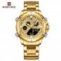 GG_Top Men Watch Sports Military Quartz Stainless Steel Wristwatch Chronograph Male Clock