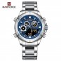 SBE_Top Men Watch Sports Military Quartz Stainless Steel Wristwatch Chronograph Male Clock