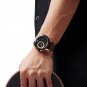 RGBCE_Men's Watch LCD Display Luxury Luminous Waterproof Quartz Wristwatches    2023