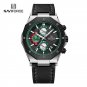 SBB_Quartz Watches for Men Leather Sports Chronograph Wrist Watch Waterproof Luminous Watches
