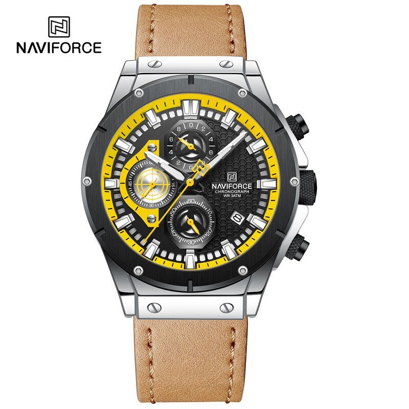 SBBN_Watch for Men Waterproof Leather Strap Luxury Quartz Male Wristwatches Luminous    2023 Trend