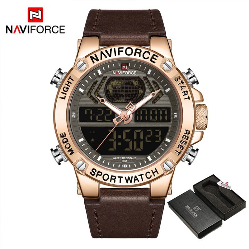 RGBDBN-BOX_Watch Men Sport Quartz Watches Top   Military Waterproof LED Digital Wristwatch Man Clock