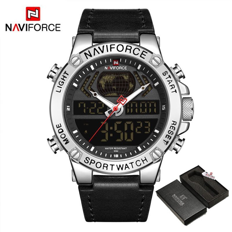 SBB-BOX_Watch Men Sport Quartz Watches Top   Military Waterproof LED Digital Wristwatch Man Clock
