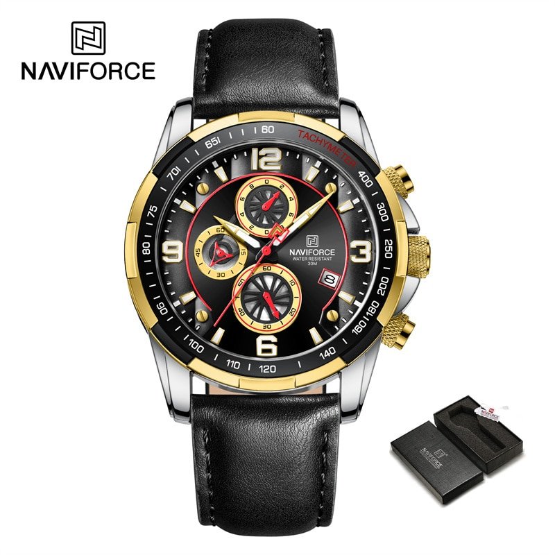 GBB-BOX_Luxury Quartz Watch Men Military Genuine Strap Sports Wristwatch Waterproof Men's Clock    2