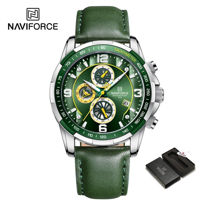 SGNGN-BOX_Luxury Quartz Watch Men Military Genuine Strap Sports Wristwatch Waterproof Men's Clock   
