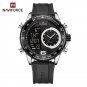 SWB_Men's Watches Luxury Quartz Chronograph Waterproof Wristwatches 24 Hour LCD Display Luminous Clo