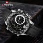 SWB_Men's Watches Luxury Quartz Chronograph Waterproof Wristwatches 24 Hour LCD Display Luminous Clo