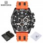 BBO-BOX_Men Luxury Chronograph Watch Military Waterproof Quartz Wristwatch Male Sport Silicone Strap