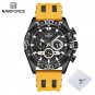 BBY_Men Luxury Chronograph Watch Military Waterproof Quartz Wristwatch Male Sport Silicone Strap Clo