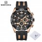 RGBB_Men Luxury Chronograph Watch Military Waterproof Quartz Wristwatch Male Sport Silicone Strap Cl