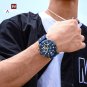 RGBB_Men Luxury Chronograph Watch Military Waterproof Quartz Wristwatch Male Sport Silicone Strap Cl