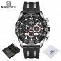 SBB-BOX_Men Luxury Chronograph Watch Military Waterproof Quartz Wristwatch Male Sport Silicone Strap