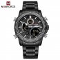 BB_Brand Watch Men Stainless Steel Band Waterproof Quartz Wristwatch Big Sports Chronograph Clock Wa
