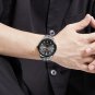 GB_Men's Watch Waterproof Stainless Steel Male Luxury Quartz Wristwatch Date Week Luminous Clock
