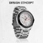 SB_Watch for Men Luminous Date Quartz Watches Men's Sport Waterproof Stainless Steel Band Wristwatch