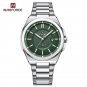 SGN_Men's Watch Stainless Steel Male Quartz Sports Wristwatches Date Clock with Luminous Hands