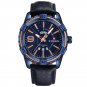 Black Bule_2018     Men Quartz Watches Men's Casual Leather Sports Wrist Watch Male Clock