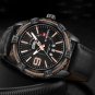 Black Bule_2018     Men Quartz Watches Men's Casual Leather Sports Wrist Watch Male Clock