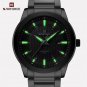 SGW_2023 Men Luxury Watch Business Waterproof Male Stainless Steel Quartz Wristwatch Date Luminous