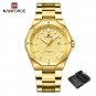 GG-BOX_Casual Mens Watch Sports Waterproof Stainless Steel Strap Quartz Male Wristwatch Bussiness Cl