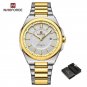 GW-BOX_Brand Men's Watch Sports Casual Stainless Steel Quartz Wristwatches Date Clock with Luminous 
