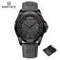 BGYGY-BOX_Brand   Waterproof Men's Watch Leather Strap Male Wristwatch Quartz Date Luxury Clock    2