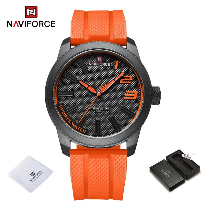BOO-BOX_Luxury Silicone Strap Mens Watches Waterproof Sport Quartz Military Watch Men Clock    2022 