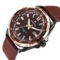 Silver Black_TOP Mens Watches Militray Sport Quartz Men Watch Leather Waterproof Male Wristwatche