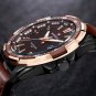Silver Black_TOP Mens Watches Militray Sport Quartz Men Watch Leather Waterproof Male Wristwatche