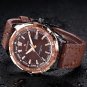 Silver Black_TOP Mens Watches Militray Sport Quartz Men Watch Leather Waterproof Male Wristwatche